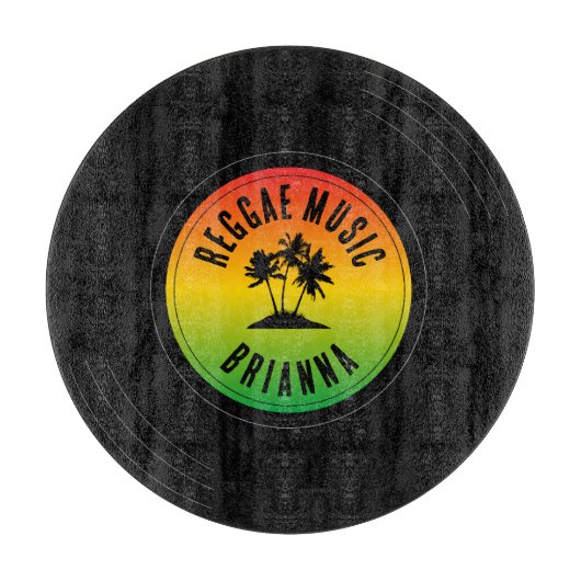 Reggae Music Vinyl Record Rasta Chef Snijplank (Voorkant)