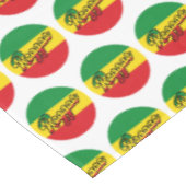 Reggae Music with reggae flag colors Tafelkleed (Gekanteld)