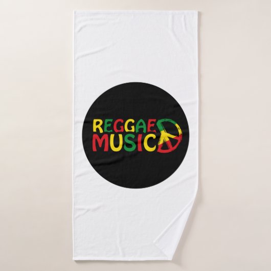 Reggae Musique design, reggae art (Serviette de bain)