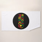 Reggae Musique design, reggae art (Serviette de bain)