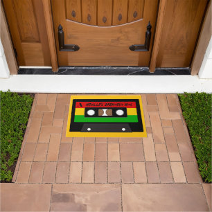 Reggae-muziek Muzikant Zanger Cassetterecorder Deurmat