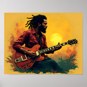 Reggae-muziekkunst Poster