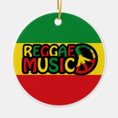 Reggae Muziekontwerp met rastafari stijl, Reggae Keramisch Ornament (Voorkant)