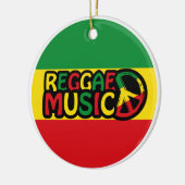 Reggae Muziekontwerp met rastafari stijl, Reggae Keramisch Ornament (Links)