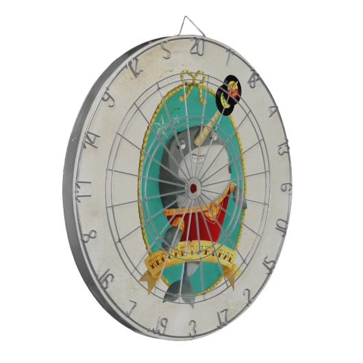 Reggae Narwhal Dartbord (Voorkant Links)
