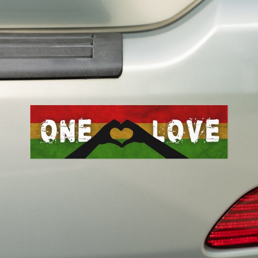 Reggae One Love Bumpersticker (Op auto)