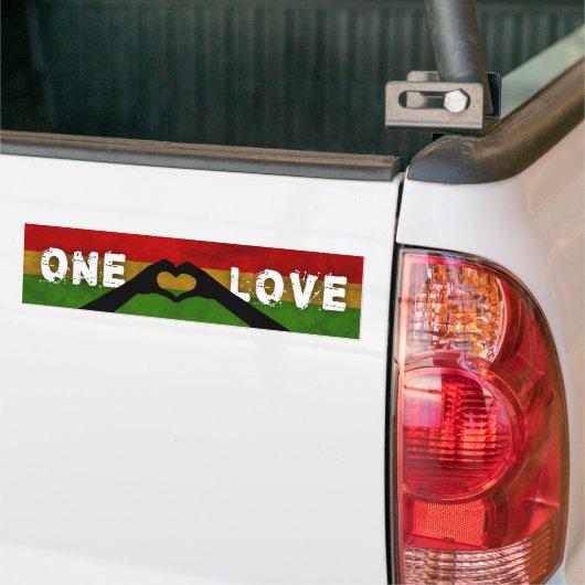 Reggae One Love Bumpersticker (Op Truck)