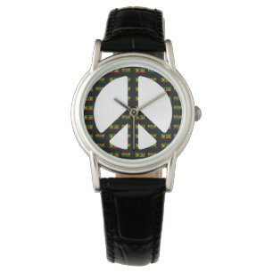 Reggae One Love Peace Sign Watch Horloge