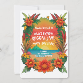 Reggae Party Uitnodiging