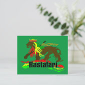 Reggae Rasta Iron, Lion, Zion 2 Briefkaart (Staand voorkant)