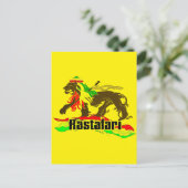 Reggae Rasta Iron, Lion, Zion 2 Briefkaart (Staand voorkant)
