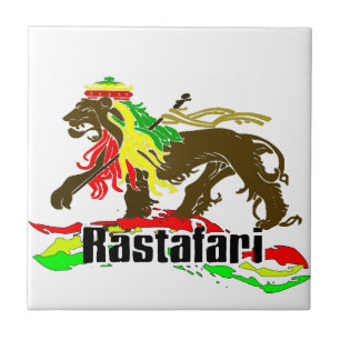 Reggae Rasta Iron, Lion, Zion 2 Tegeltje