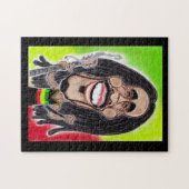 Reggae Rasta Jamaïque Caricature Puzzle (Horizontal)