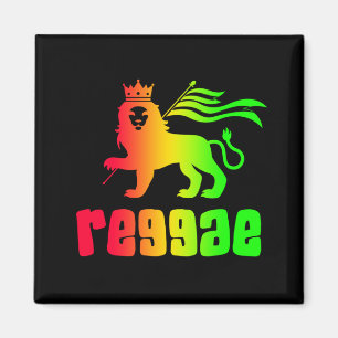 Reggae Rasta Leeuw Magneet