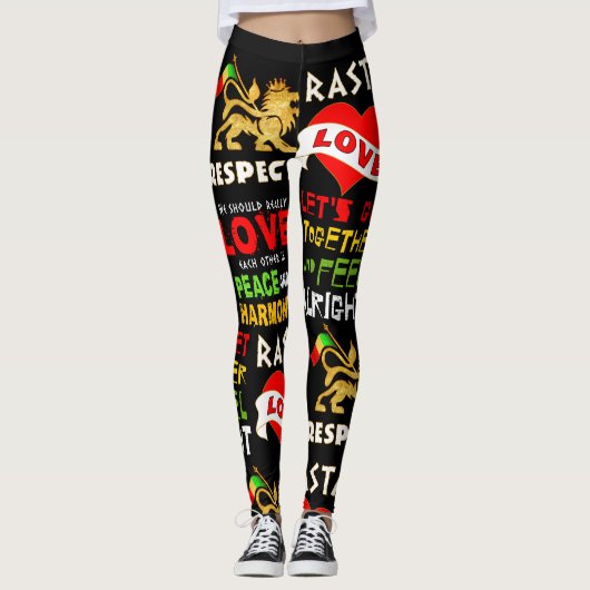 Reggae Rasta Leggings (Voorkant)