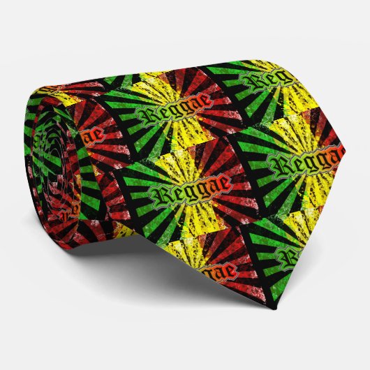 reggae rasta stropdas (Opgerold)