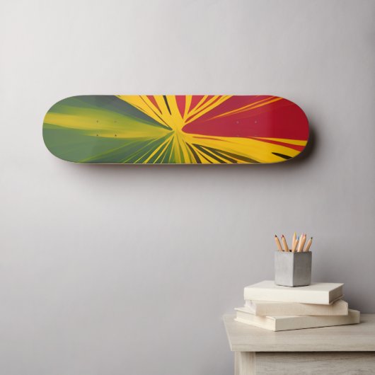 Reggae Rays Skateboard (Muurkunst (Horizontaal))