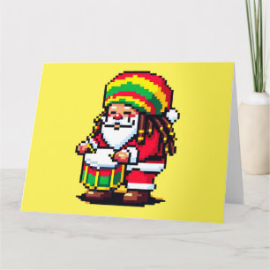 Reggae Ritmes met Kerstman - Kerst Beat Kaart