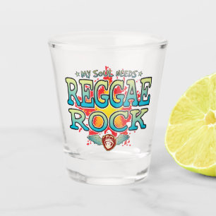 Reggae Rock Soul beroemd gemaakt door Shot Glass Glas