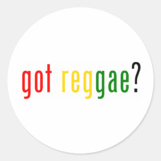 Reggae? Ronde Sticker