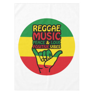 Reggae Shaka Hand met positieve koersen Tafelkleed