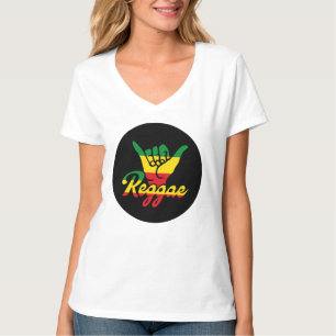 Reggae Shaka Hands met reggagekleuren T-shirt