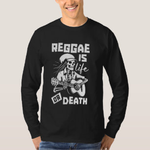 Reggae Skeleton Muziek Rastafari - Rasta Rastafari T-shirt