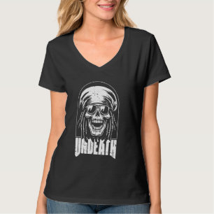 Reggae Skull Music Rasta Rastafari - Rastafarian N T-shirt