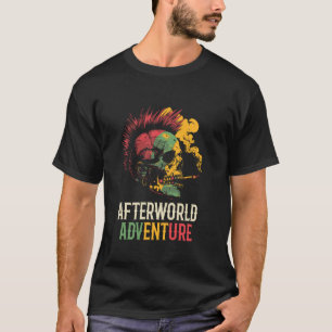 Reggae Skull Rasta - Muziek Rastafarian Afterworld T-shirt