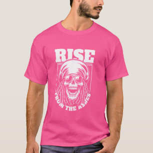 Reggae Skull Rasta Rastafarian - Muziek Rastafari  T-shirt