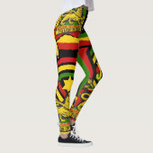 Reggae Steppers Leggings Rastafarian Designs (Droite)