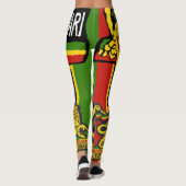 Reggae Steppers Leggings Rastafarian Designs (Dos)