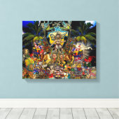 Reggae-universum Canvas Afdruk (Insitu (Houten vloer))