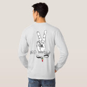 Reggae Vibes Longsleeve T-shirt (Achterkant volledig)