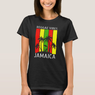 Reggae Vibes Mannen Vrouwen Jamaica Reggae Muziek T-shirt