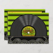 Reggae Vinyl Record Persoonlijke Briefkaarten (Voorkant / Achterkant)