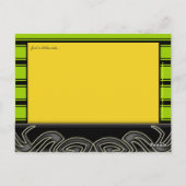 Reggae Vinyl Record Persoonlijke Briefkaarten (Achterkant)