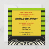  Reggae Vinyl Record-uitnodigingen Kaart (Achterkant)