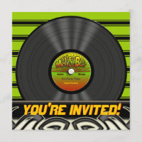  Reggae Vinyl Record-uitnodigingen