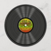  Reggae Vinyl Record-uitnodigingen