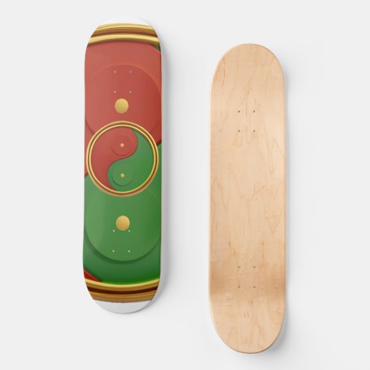 Reggae Yin & Yang Skateboard (Voorkant)
