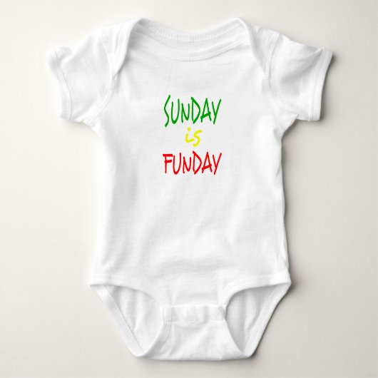 Reggae Zondag Is Funday Romper (Voorkant)