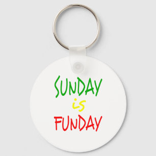 Reggae Zondag Is Funday Sleutelhanger
