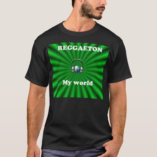 Reggaeton - mijn wereld t-shirt (Voorkant)
