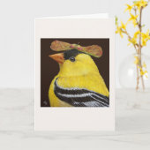 Reggie la carte goldfinch (Fleur jaune)