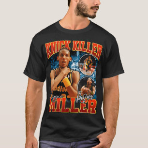 Reggie Miller Choke teken Basketbal Legende Signat T-shirt