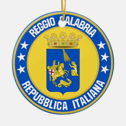 Reggio Calabria Keramisch Ornament (Voorkant)