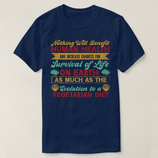Régime végétarien T-shirt Premium (Design devant)