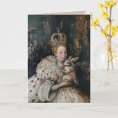 Regina - Carte de vœux pliée (Fleur jaune)