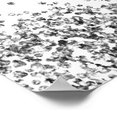 REGINA Glam Silver Glitter Sequins Weddenschap Wel Poster (Hoek)